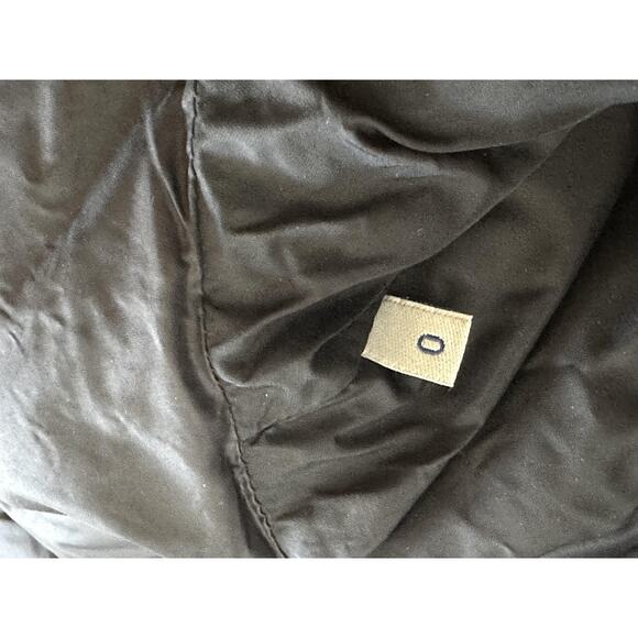 Moncler Down Puffer Jacket Womens XS 0 Black Hooded Zip Pockets Logo Patch - Picture 13 of 13